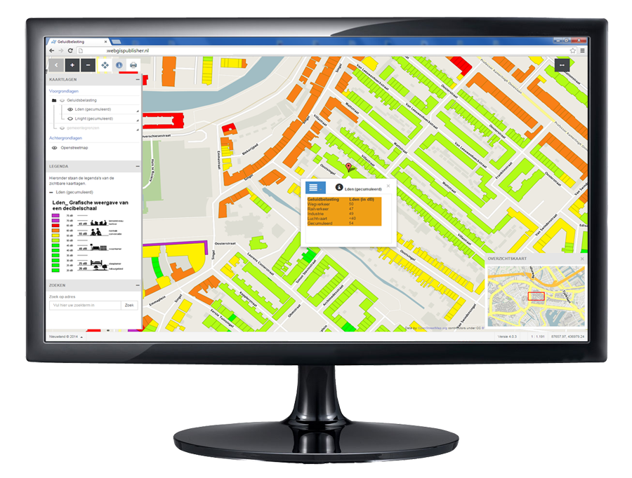 WebGIS Publisher in browser / desktop